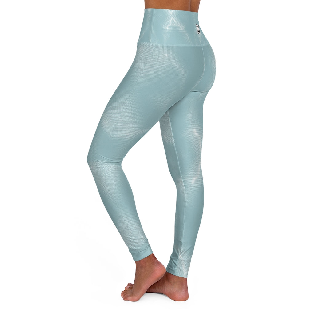 FRESNK High Waisted Yoga Leggings - Blue