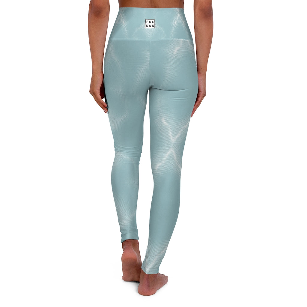 FRESNK High Waisted Yoga Leggings - Blue