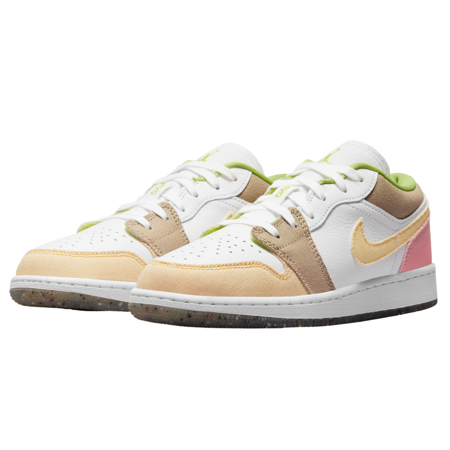 Air Jordan 1 Low (GS) 'Pastel Grind Vivid Green'