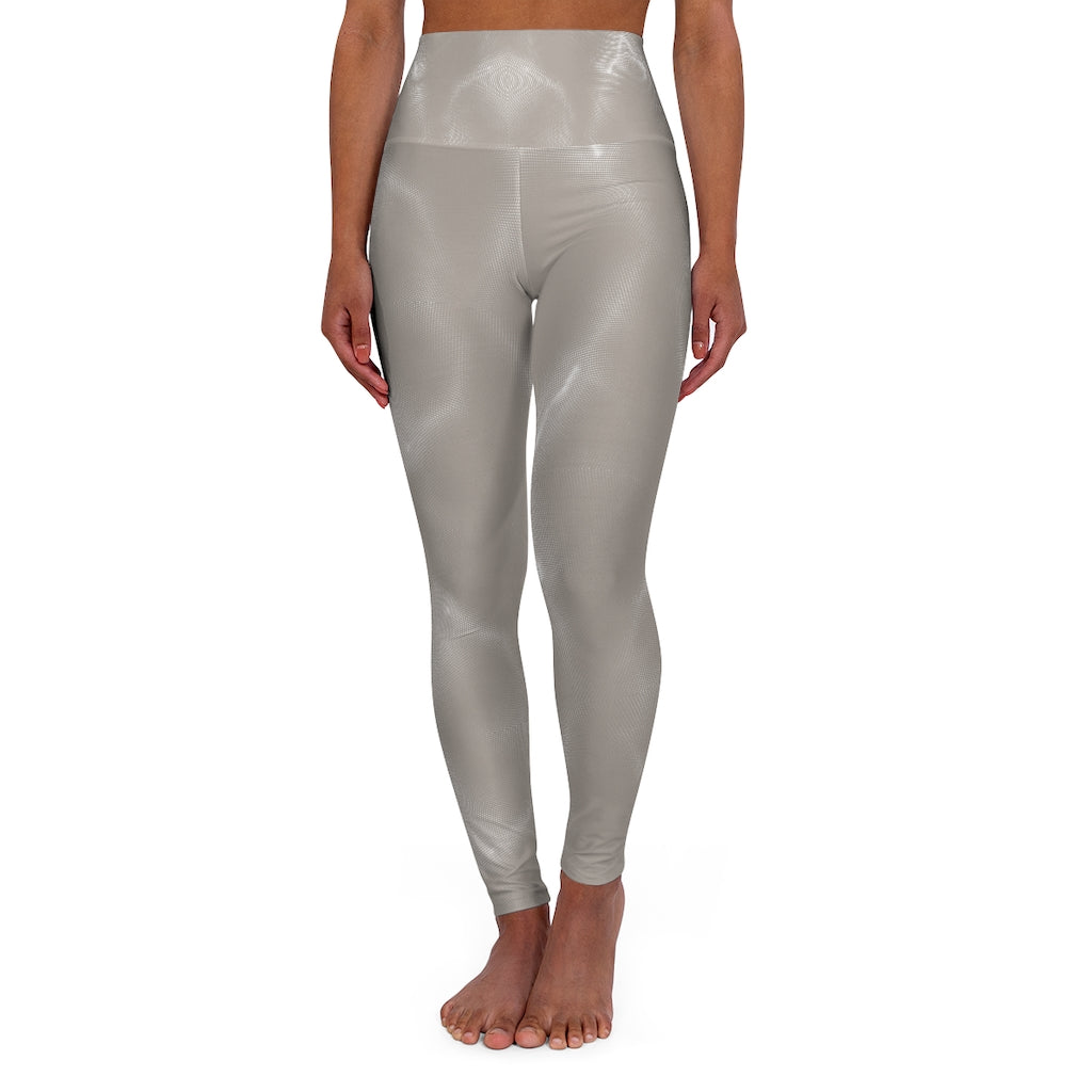 FRESNK High Waisted Yoga Leggings - Beige
