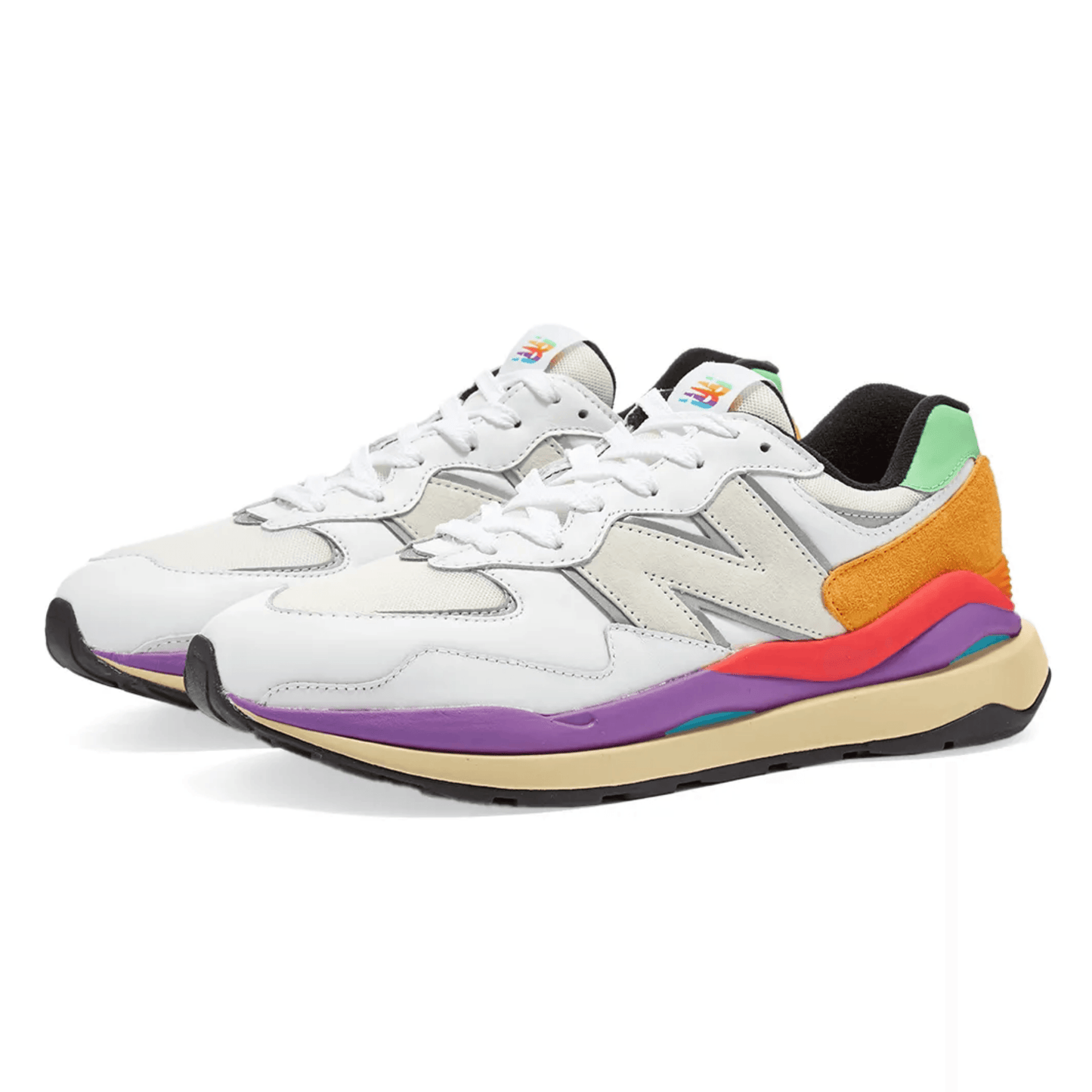 New Balance M5740LA 'White & Purple Multi' - FRESNEAKERS