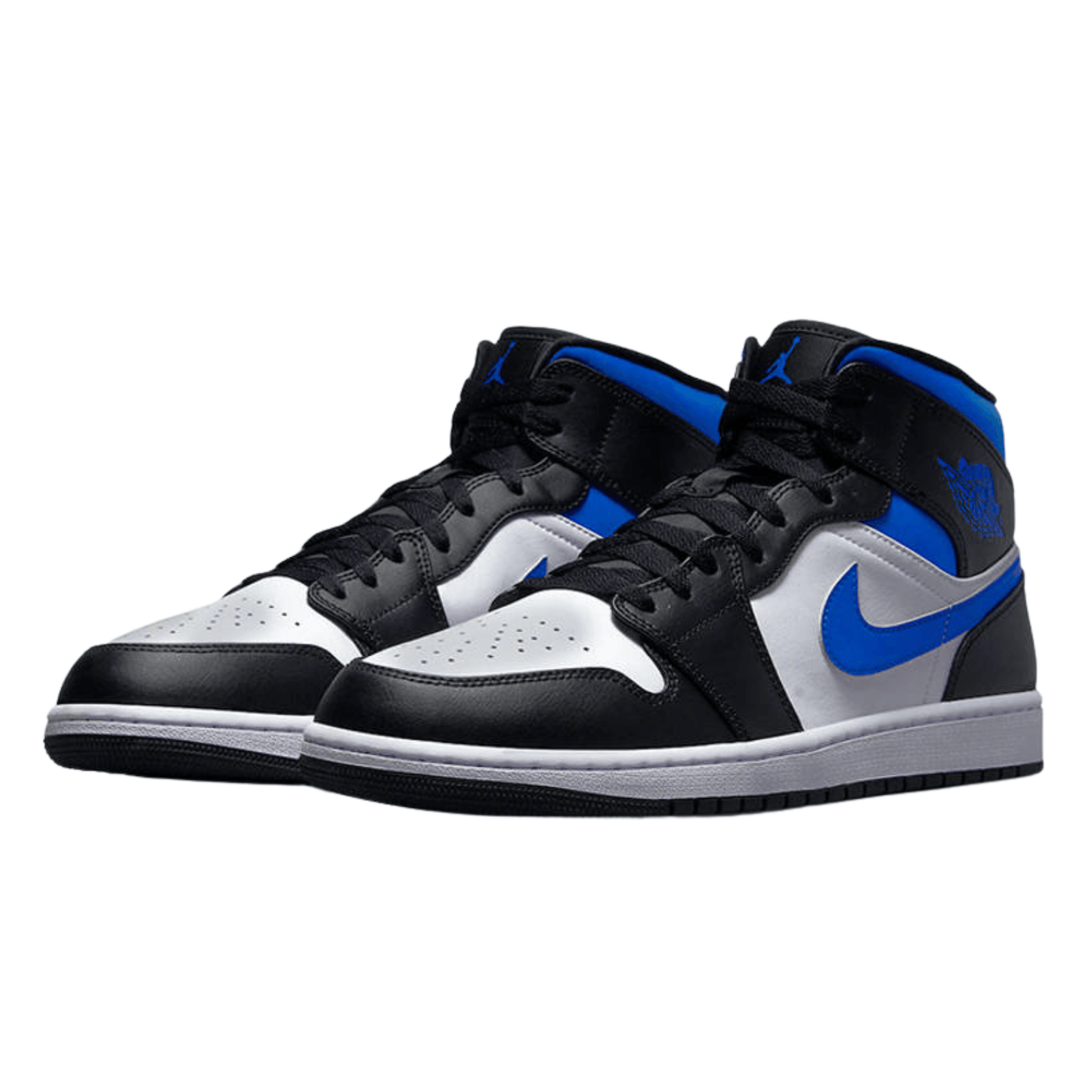 Air Jordan 1 Mid 'White Blue Royal' - FRESNEAKERS