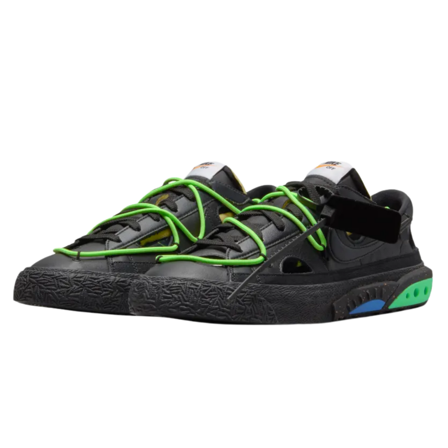 Nike Blazer Low x Off-White 'Black Electro Green'