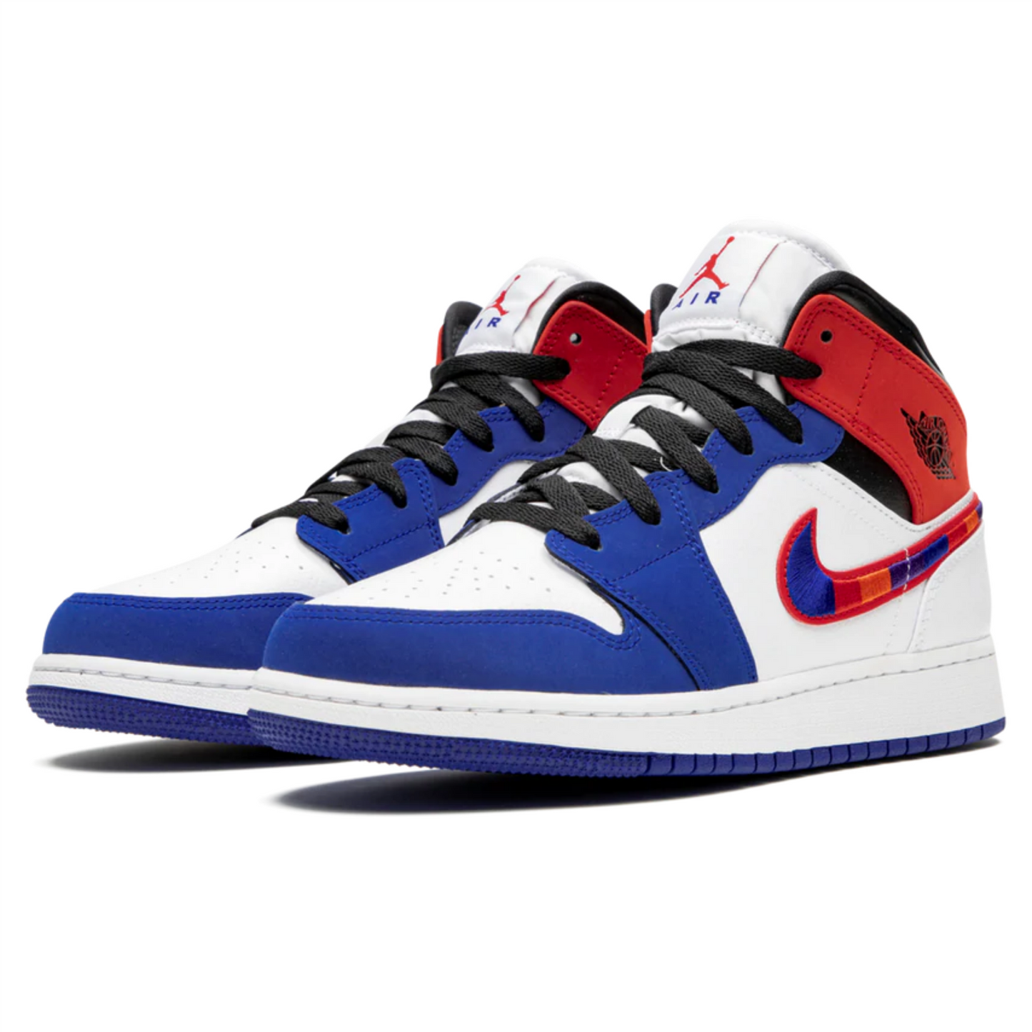 Air Jordan 1 Mid (GS) 'Rush Blue University Red'