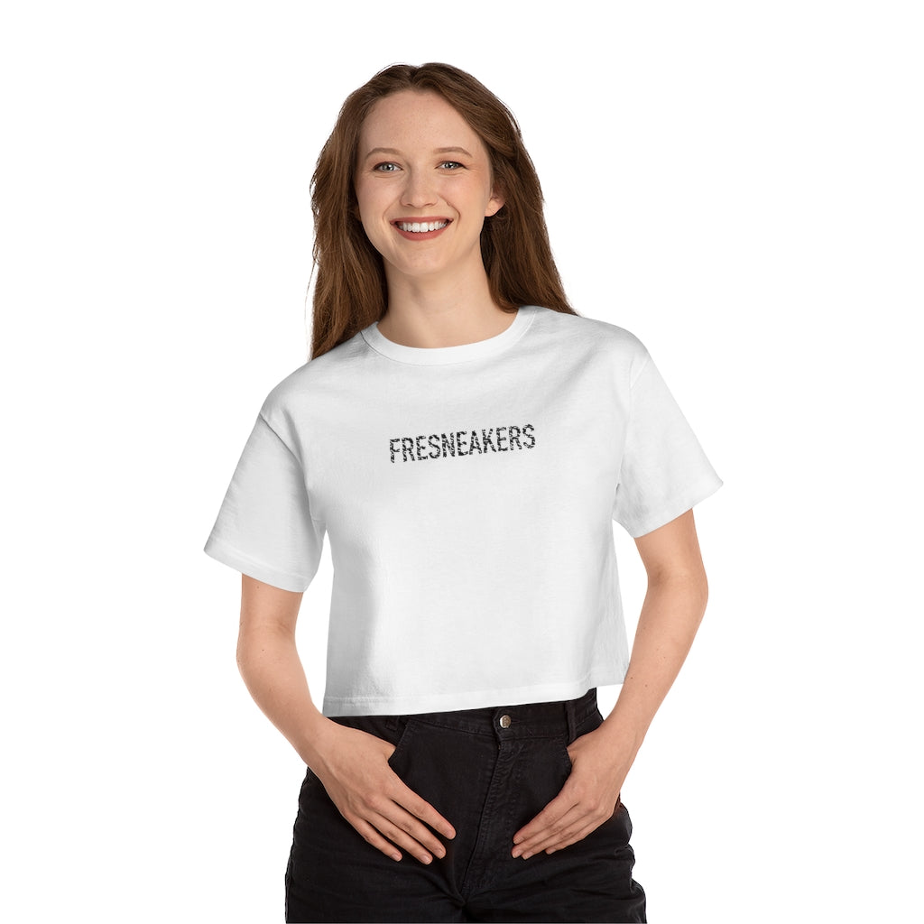 FRESNK Mono Logo Graphic Print Champions Cropped Tee
