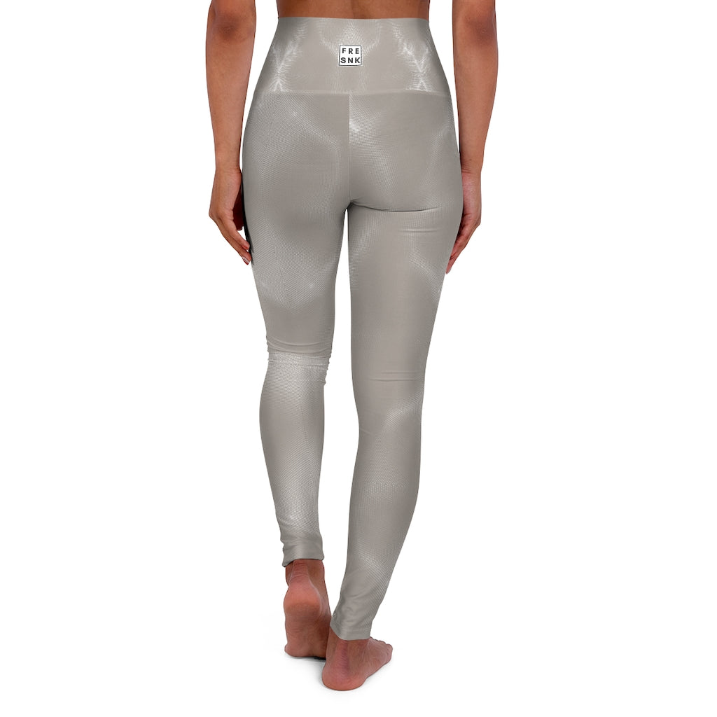 FRESNK High Waisted Yoga Leggings - Beige