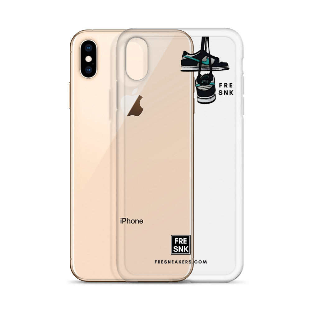 FRESNK Dunk Sneaker Logo Clear iPhone Case