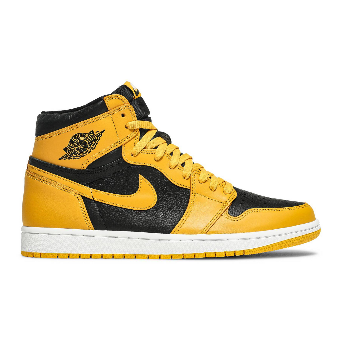 Air Jordan 1 High Pollen Yellow Black Sneakers
