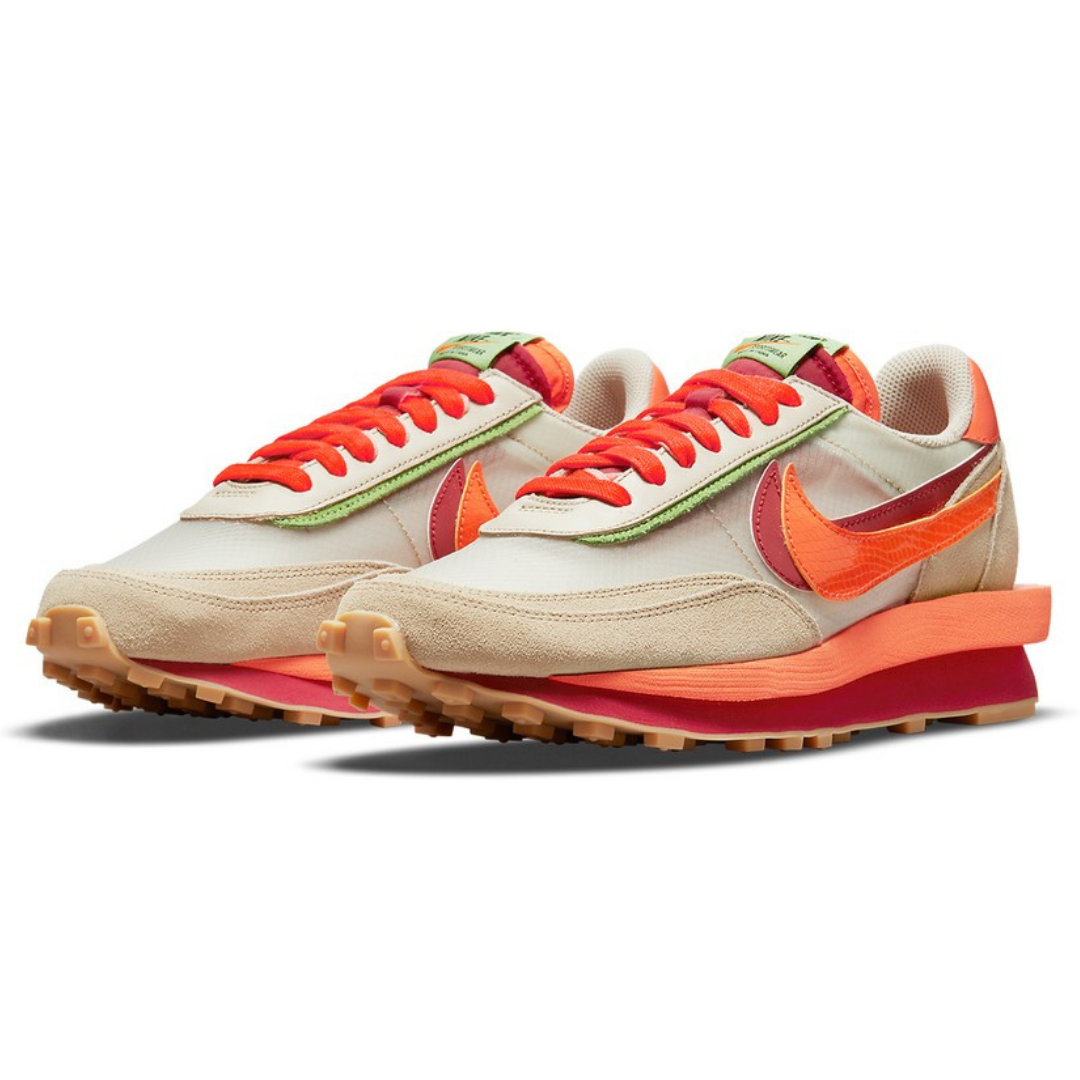 Nike x Sacai Clot LDWaffle 'Net Orange Blaze'