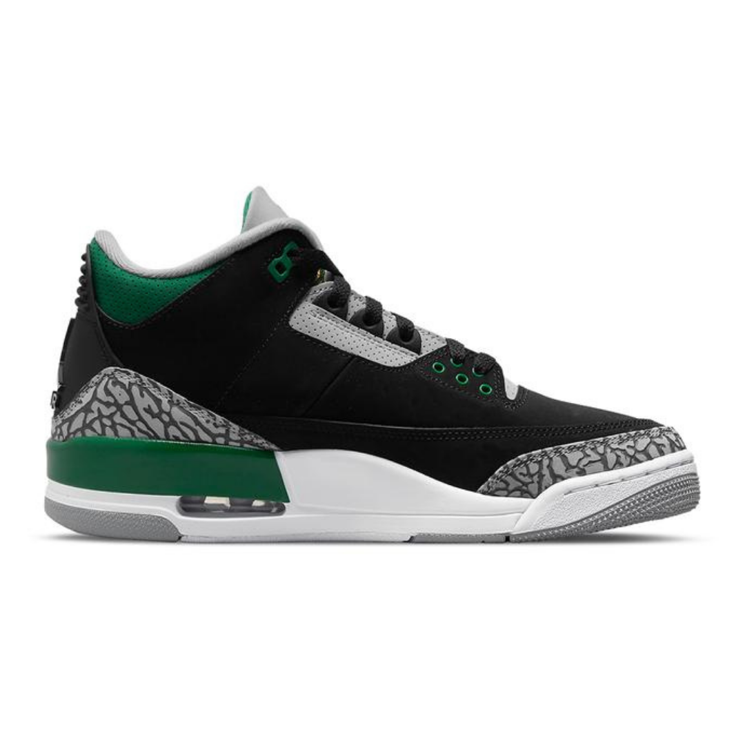 Air Jordan 3 Retro Pine Green Black White Sneaker