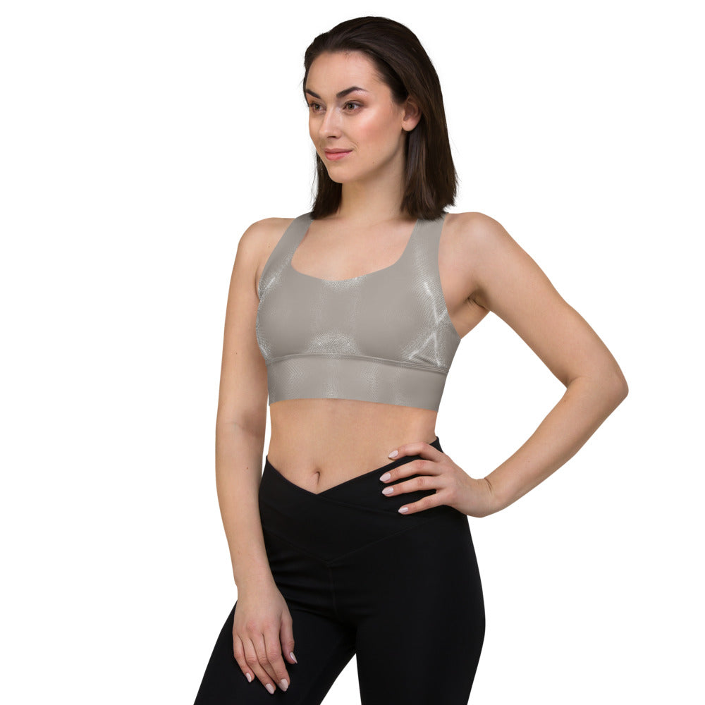 FRESNK Longline Sports Bra - Beige