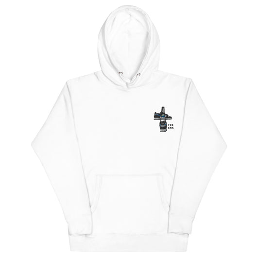FRESNK Dunk Sneaker Embroidery Hoodie - White